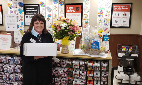 Esther receives some gifts as well as her retirement ring from UFCW 401