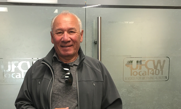 Frank comes to the union office to pick up his retirement ring